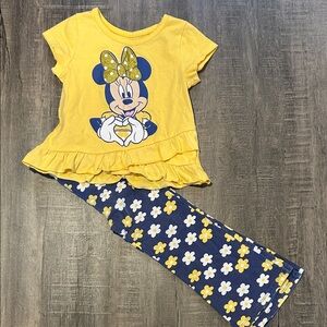 Disney Minnie Mouse Yellow and Navy Set